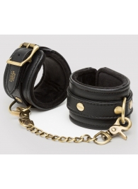 Черные наручники Bound to You Faux Leather Wrist Cuffs - Fifty Shades of Grey - купить с доставкой в Калуге