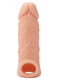 Телесная насадка EXTENDER WITH BALL STRAP 5.5 - 14 см. - Dream Toys - в Калуге купить с доставкой