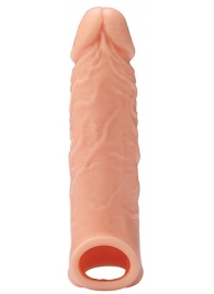 Телесная насадка EXTENDER WITH BALL STRAP 6.5 - 17 см. - Dream Toys - в Калуге купить с доставкой