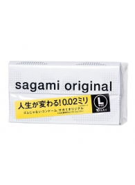 Презервативы Sagami Original 0.02 L-size увеличенного размера - 10 шт. - Sagami - купить с доставкой в Калуге