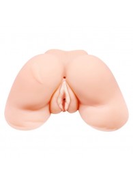 Телесная вибровагина Julie с 2 рабочими отверстиями - Baile - в Калуге купить с доставкой