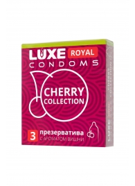 Презервативы с ароматом вишни LUXE Royal Cherry Collection - 3 шт. - Luxe - купить с доставкой в Калуге