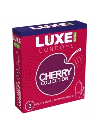 Презервативы с ароматом вишни LUXE Royal Cherry Collection - 3 шт. - Luxe - купить с доставкой в Калуге