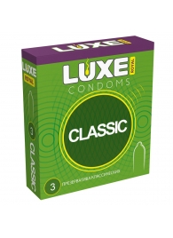 Гладкие презервативы LUXE Royal Classic - 3 шт. - Luxe - купить с доставкой в Калуге