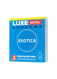 Текстурированные презервативы LUXE Royal Exotica - 3 шт. - Luxe - купить с доставкой в Калуге