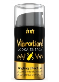 Жидкий интимный гель с эффектом вибрации Vibration! Vodka Energy - 15 мл. - INTT - купить с доставкой в Калуге