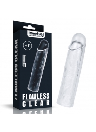 Прозрачная насадка-удлинитель Flawless Clear Penis Sleeve Add 1 - 15,5 см. - Lovetoy - в Калуге купить с доставкой