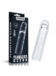 Прозрачная насадка-удлинитель Flawless Clear Penis Sleeve Add 2 - 19 см. - Lovetoy - в Калуге купить с доставкой