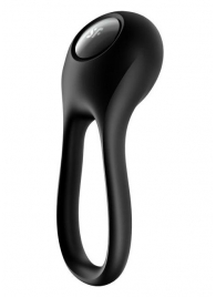 Черное эрекционное виброкольцо Majestic Duo - Satisfyer - в Калуге купить с доставкой