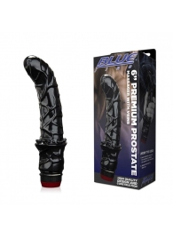 Черный вибромассажер простаты 6  Premium Prostate Massager - BlueLine - в Калуге купить с доставкой