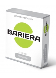 Ультратонкие презервативы Bariera Ultra Thin - 3 шт. - Bariera - купить с доставкой в Калуге