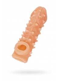 Телесная закрытая насадка с пупырышками Cock Sleeve Size S - 13,8 см. - KOKOS - в Калуге купить с доставкой