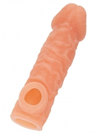 Телесная закрытая насадка с шершавой головкой Cock Sleeve Size S - 13,8 см. - KOKOS - в Калуге купить с доставкой