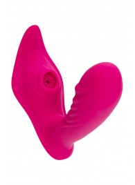 Ярко-розовый стимулятор точки G с вакуум-волновой стимуляцией Shani - JOS