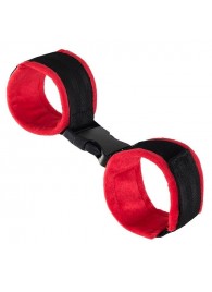 Красно-черные велюровые оковы Anonymo - ToyFa - купить с доставкой в Калуге