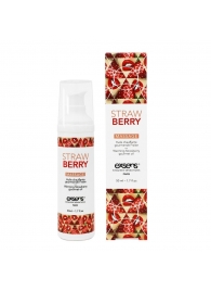 Разогревающее массажное масло  с ароматом клубники Gourmet Strawberry - 50 мл. - Exsens - купить с доставкой в Калуге