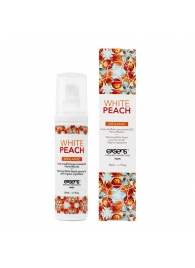 Разогревающее массажное масло Gourmet White Peach Organic с органическими ингредиентами - 50 мл. - Exsens - купить с доставкой в Калуге