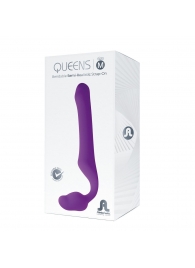 Лиловый безремневой страпон Queens M - Adrien Lastic - купить с доставкой в Калуге