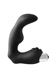 Черный вибромассажер простаты FantASStic Vibrating Prostate Massager - 11,3 см. - Dream Toys - в Калуге купить с доставкой