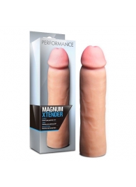 Телесная фаллическая насадка на пенис Magnum Xtender - 23 см. - Blush Novelties - в Калуге купить с доставкой