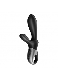 Черный анальный вибратор Heat Climax+ с функцией нагрева - 20,6 см. - Satisfyer - в Калуге купить с доставкой