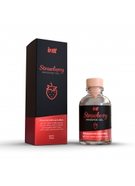 Массажный гель с ароматом клубники Strawberry - 30 мл. - INTT - купить с доставкой в Калуге