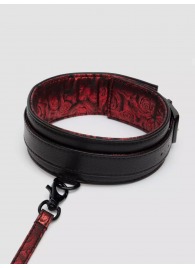 Стильный ошейник с поводком Reversible Faux Leather Collar and Lead - Fifty Shades of Grey - купить с доставкой в Калуге