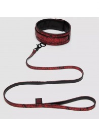 Стильный ошейник с поводком Reversible Faux Leather Collar and Lead - Fifty Shades of Grey - купить с доставкой в Калуге