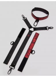 Ошейник с наручниками Reversible Faux Leather Collar and Wrist - Fifty Shades of Grey - купить с доставкой в Калуге