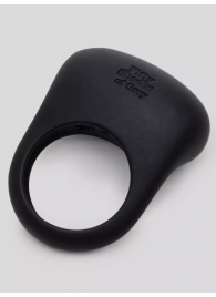 Черное эрекционное виброкольцо Sensation Rechargeable Vibrating Love Ring - Fifty Shades of Grey - в Калуге купить с доставкой