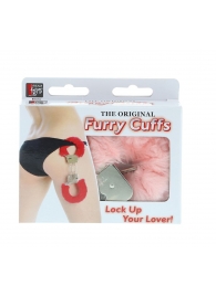 Металлические наручники с розовой меховой опушкой METAL HANDCUFF WITH PLUSH PINK - Dream Toys - купить с доставкой в Калуге