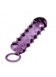 Закрытая фиолетовая насадка с пупырышками SAMURAI PENIS SLEEVE PURPLE - 14,5 см. - NMC - в Калуге купить с доставкой