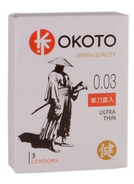 Ультратонкие презервативы OKOTO Ultra Thin - 3 шт. - Sitabella - купить с доставкой в Калуге