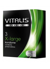 Презервативы увеличенного размера VITALIS PREMIUM x-large - 3 шт. - Vitalis - купить с доставкой в Калуге