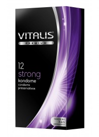 Презервативы с утолщённой стенкой VITALIS PREMIUM strong - 12 шт. - Vitalis - купить с доставкой в Калуге