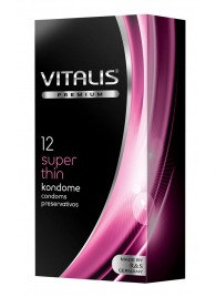 Ультратонкие презервативы VITALIS PREMIUM super thin - 12 шт. - Vitalis - купить с доставкой в Калуге