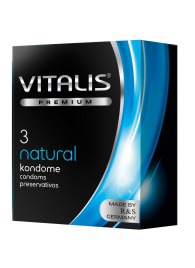 Классические презервативы VITALIS PREMIUM natural - 3 шт. - Vitalis - купить с доставкой в Калуге