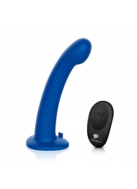 Синяя насадка Remote Control P-Spot G-Spot с черными трусиками - 20 см. - Pegasus - купить с доставкой в Калуге