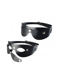 Черная кожаная маска  Новичок - Sitabella - купить с доставкой в Калуге