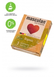 Экологически чистые презервативы Masculan Organic - 3 шт. - Masculan - купить с доставкой в Калуге