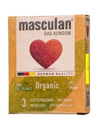 Экологически чистые презервативы Masculan Organic - 3 шт. - Masculan - купить с доставкой в Калуге