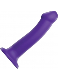 Фиолетовый фаллоимитатор-насадка Strap-On-Me Dildo Dual Density size L - 19 см. - Strap-on-me - купить с доставкой в Калуге