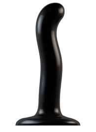 Черный фаллоимитатор-насадка Strap-On-Me P G spot Dildo size S - 16,4 см. - Strap-on-me - купить с доставкой в Калуге