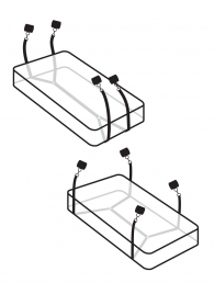 Фиксаторы для кровати WRAPAROUND MATTRESS RESTRAIN - Pipedream - купить с доставкой в Калуге