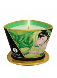 Массажная свеча Exotic Green Tea с ароматом зелёного чая - 170 мл. - Shunga - купить с доставкой в Калуге