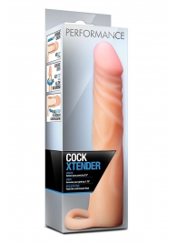 Телесная насадка на пенис Cock Xtender - 17,7 см. - Blush Novelties - в Калуге купить с доставкой