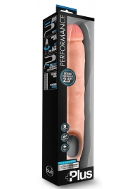 Телесная насадка-удлинитель 11.5 Inch Silicone Cock Sheath Penis Extender - 29,2 см. - Blush Novelties - в Калуге купить с доставкой