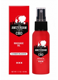 Стимулирующее массажное масло CBD from Amsterdam Massage Oil - 50 мл. - Shots Media BV - купить с доставкой в Калуге