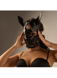 Черная маска  Собака  с ушками - Crazy Handmade - купить с доставкой в Калуге