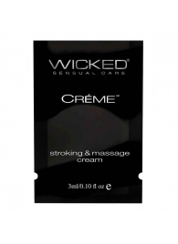 Крем для массажа и мастурбации Wicked Stroking and Massage Creme - 3 мл. - Wicked - купить с доставкой в Калуге